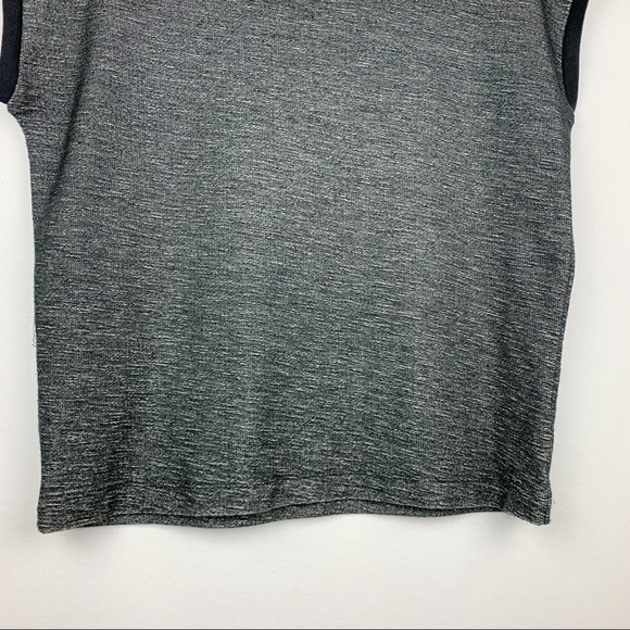 Old Navy Thick Box Cut Crop Top Black Hem Sweater - Picture 3 of 11